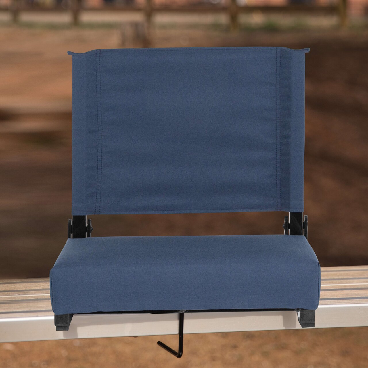 Emma and Oliver 500 lb. Rated Lightweight Stadium Chair with Handle & Ultra-Padded Seat